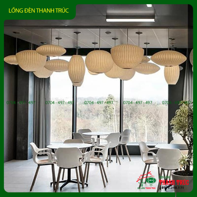Alternative view of Lồng Đèn Chùm Treo Trần cao cấp nan dày