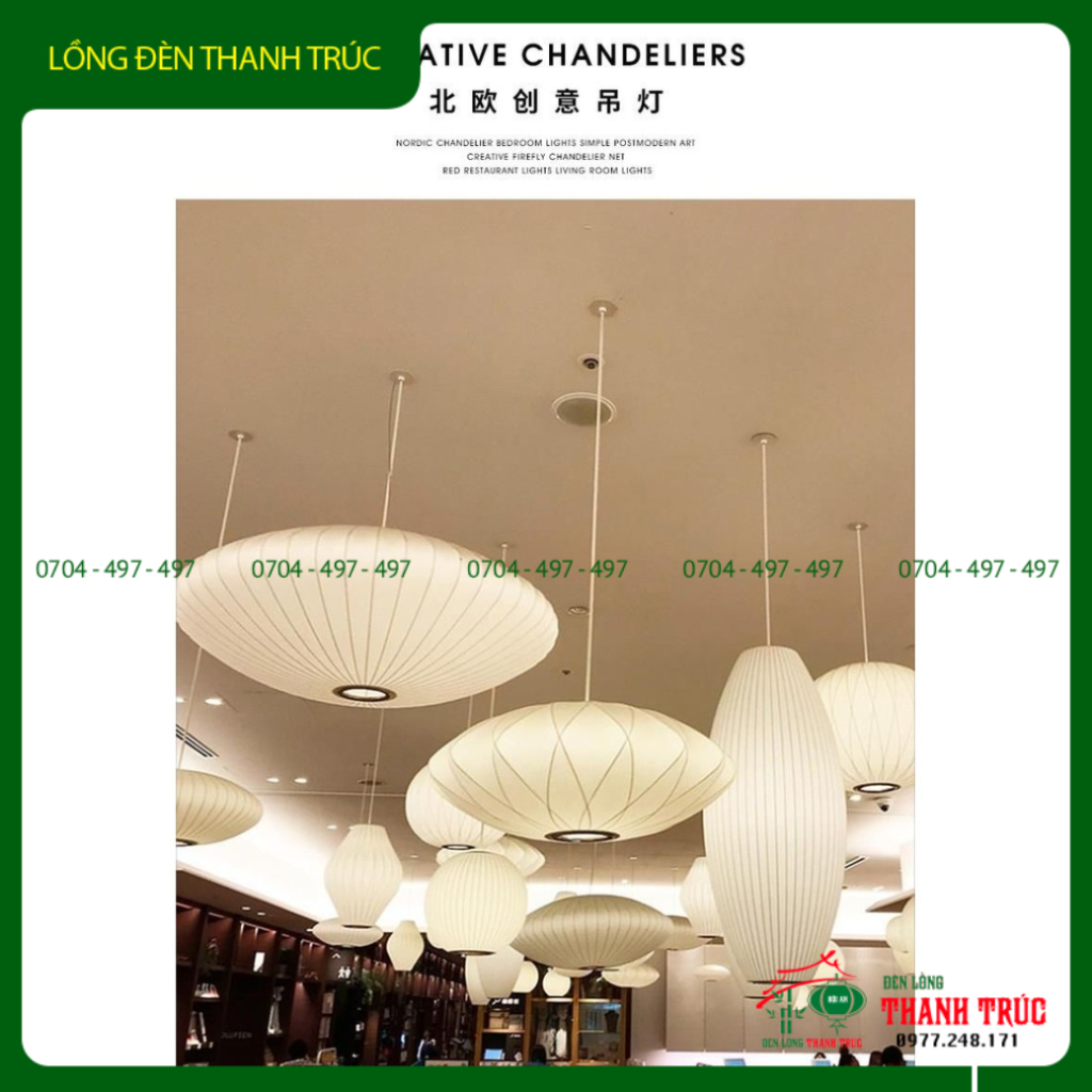 Lồng Đèn Chùm Treo Trần cao cấp nan dày - Ảnh 6