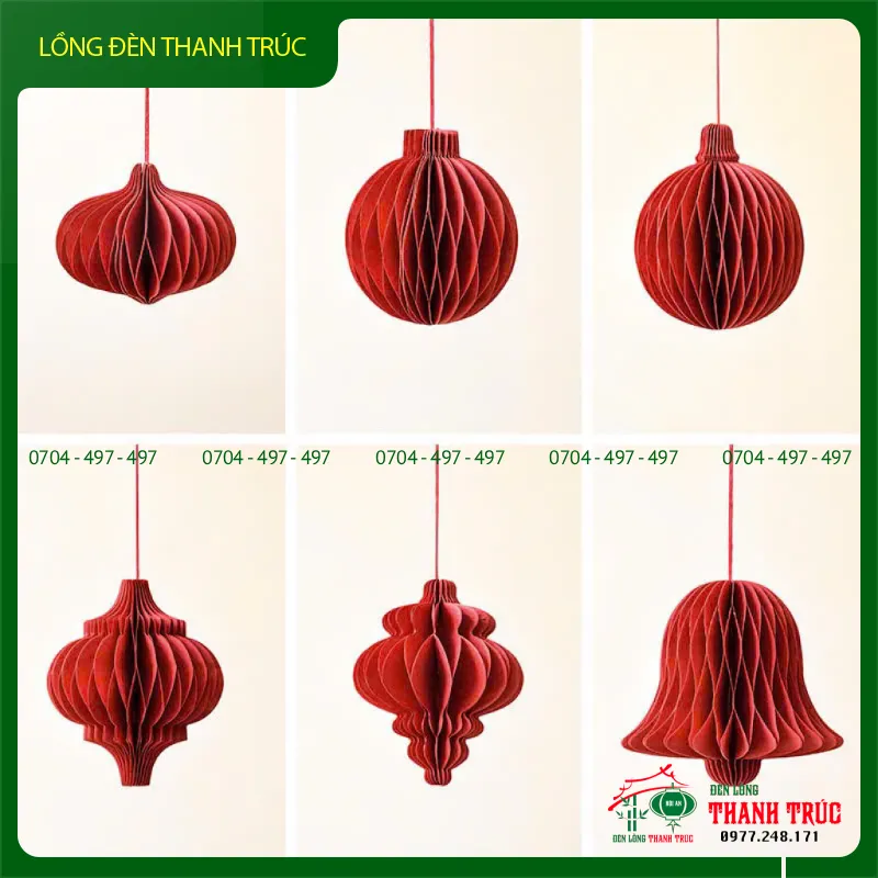 Đèn Lồng Treo Cây Decor Tết Trang Trí Nhà Cửa Ngày Tết Trung Thu Giáng Sinh