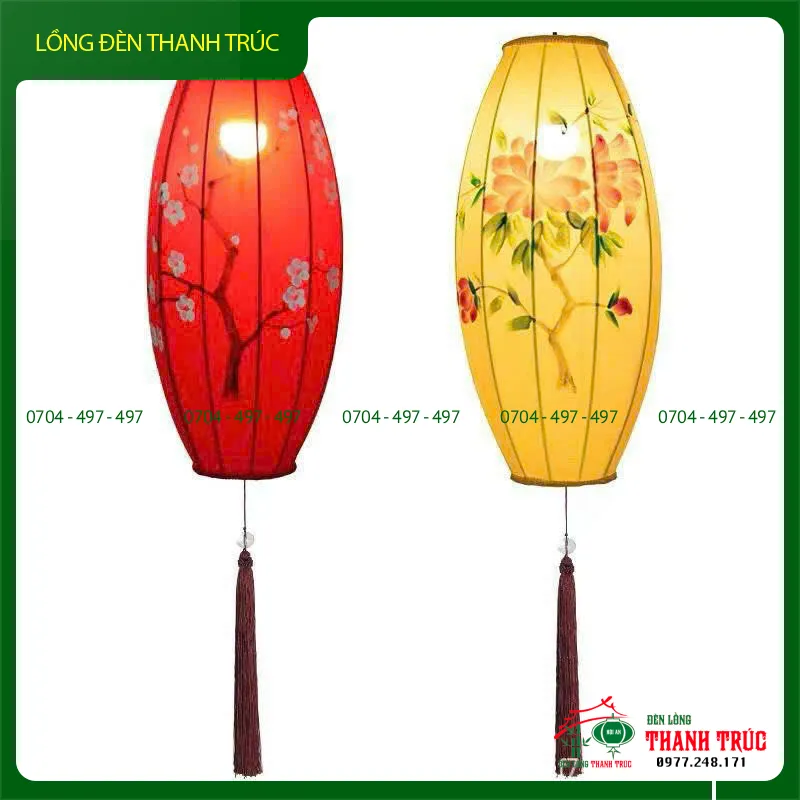 Alternative view of Đèn vải treo trần kiểu na