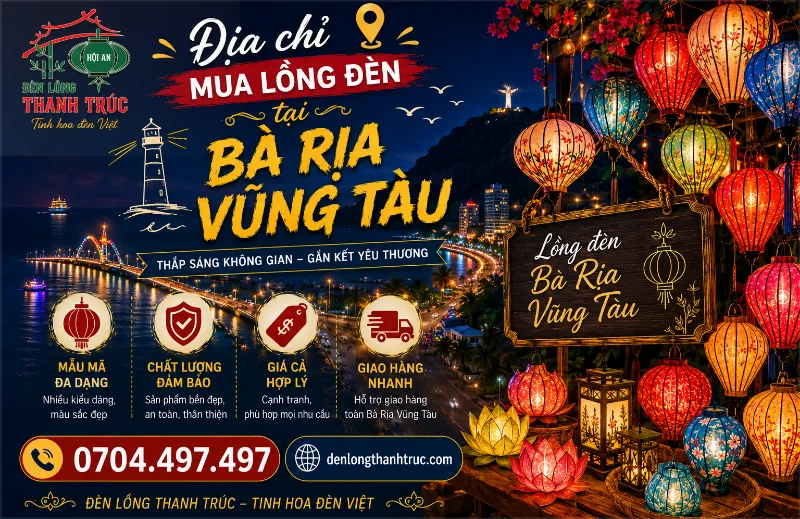 Địa chỉ mua lồng đèn tại Bà Rịa Vũng Tàu