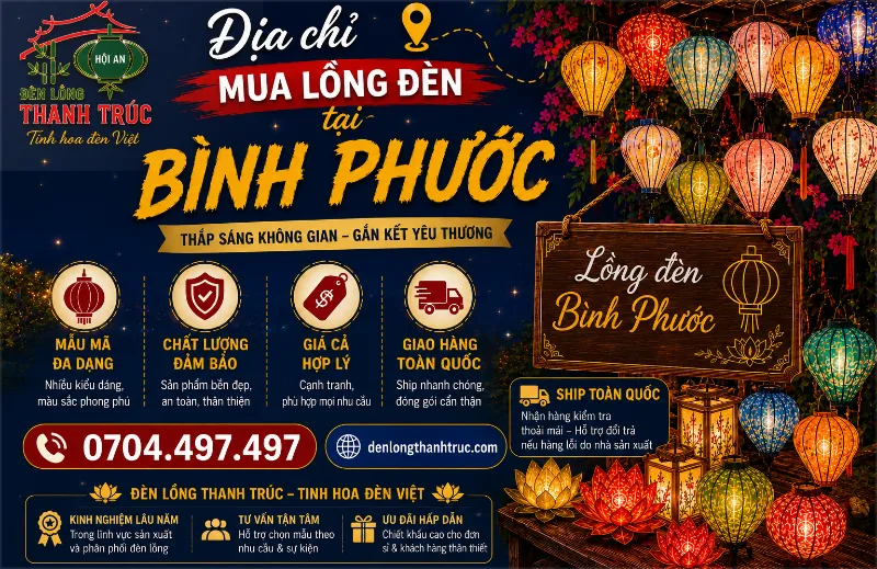 Địa chỉ mua lồng đèn tại Bình Phước