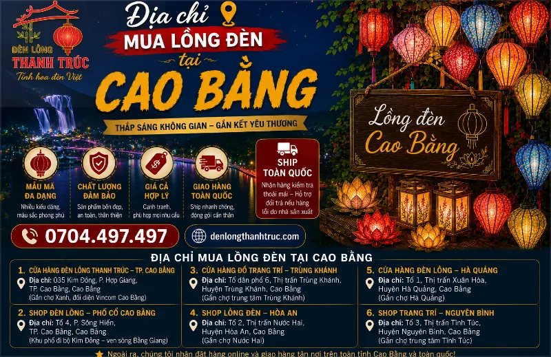 địa chỉ mua lồng đèn tại cao bằng