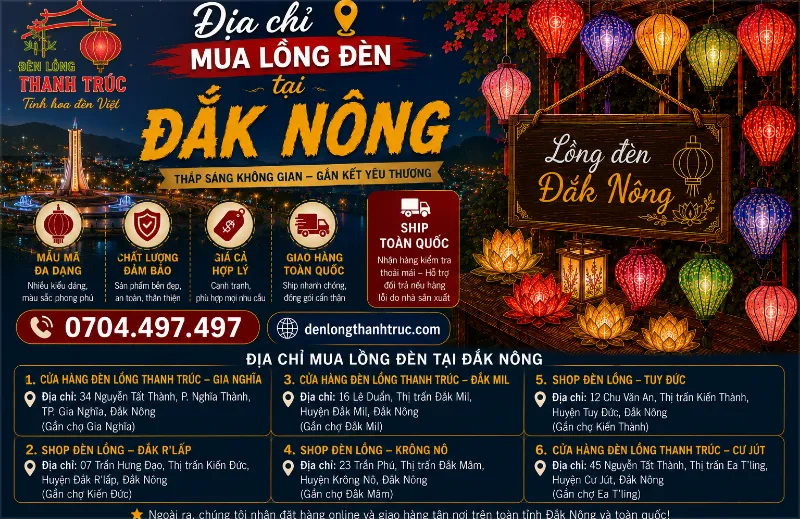 địa chỉ mua lồng đèn tại đắk nông