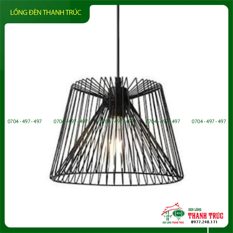 Lồng đèn sắt 2 lớp nghệ thuật