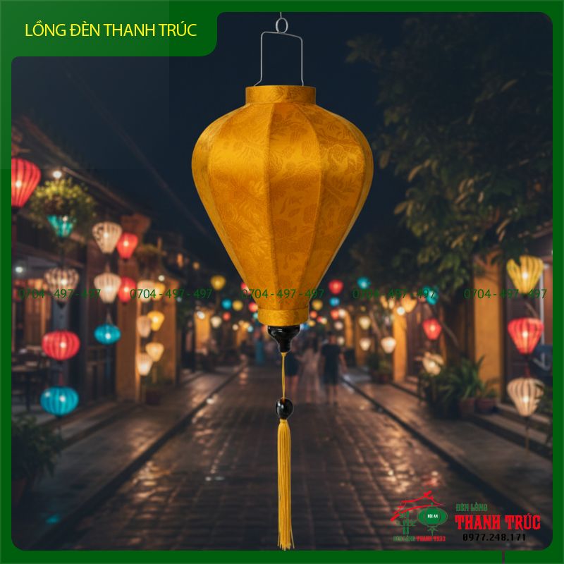 Lồng Đèn Lụa Gấm Kiểu Tỏi