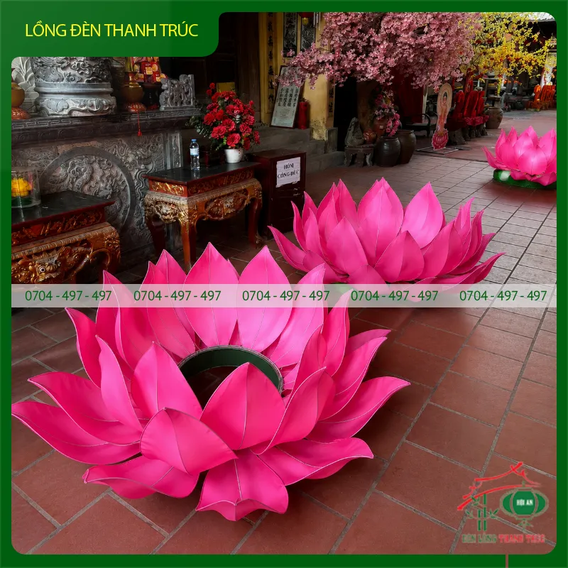Lồng Đèn Hoa Sen Khổng Lồ
