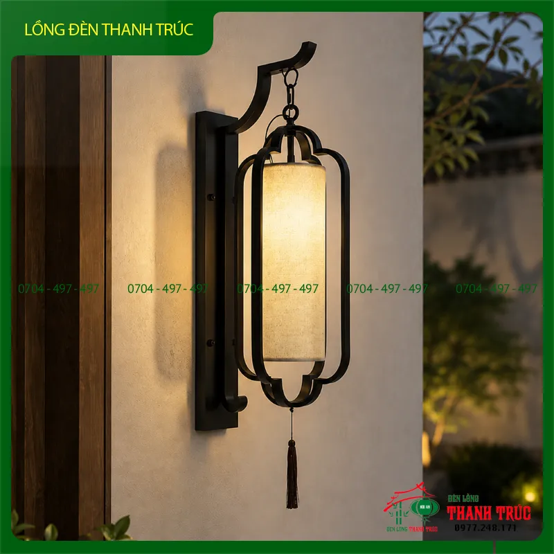 Lồng đèn sắt treo tường sang trọng