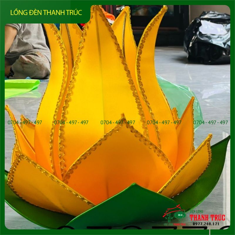 Lồng Đèn Hoa Sen Để Bàn, Trụ Cho Bàn Phật - Ảnh 3