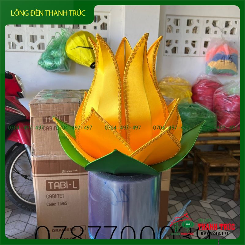 Lồng Đèn Hoa Sen Để Bàn, Trụ Cho Bàn Phật - Ảnh 5