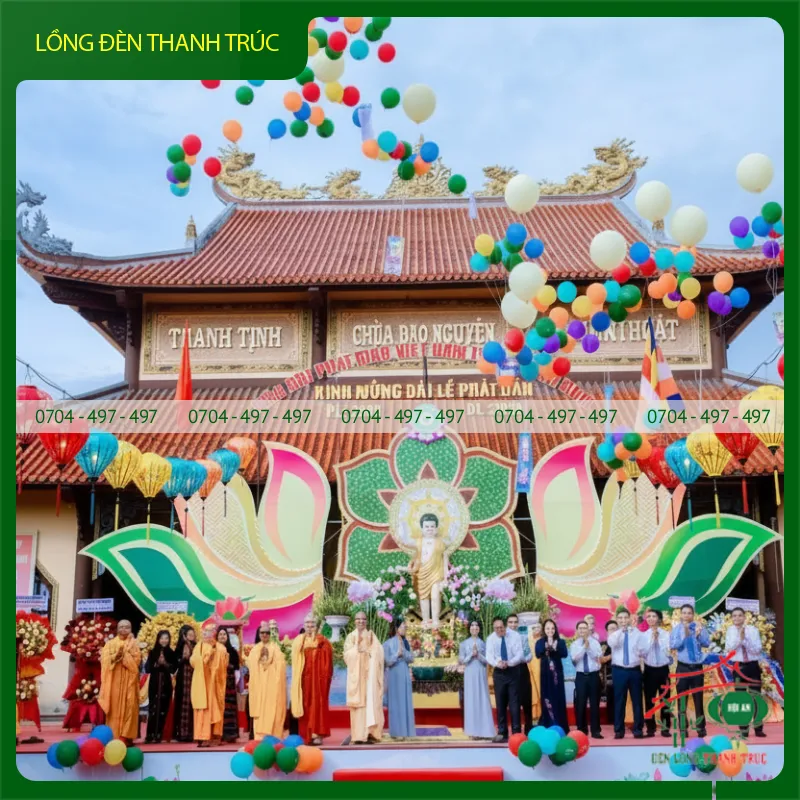 Lồng đèn trang trí lễ phật đản