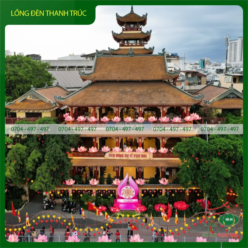 Lồng đèn trang trí lễ phật đản