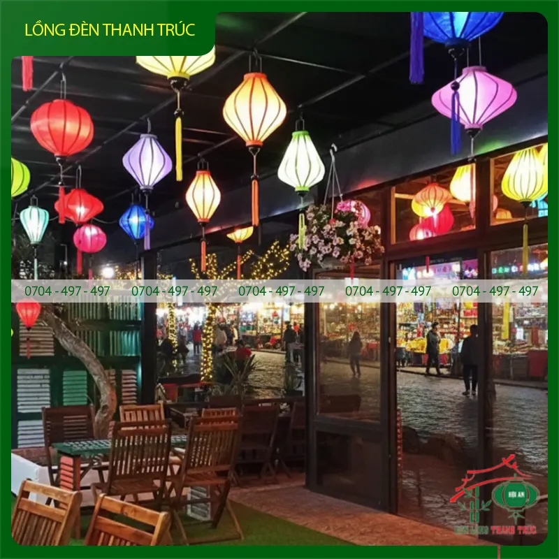 Lồng đèn hội an trang trí trong nhà