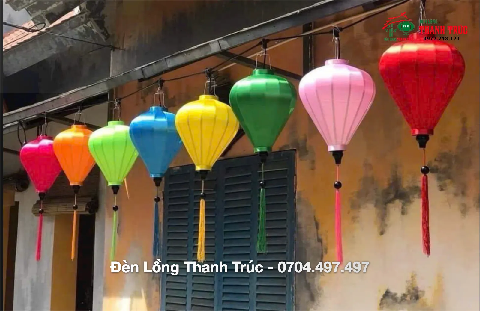 Lồng đèn Hội An chất lượng cao được lắp đặt tại khu nghỉ dưỡng sang trọng ở Gia Lai