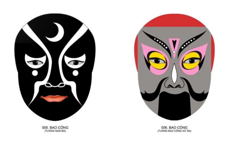 Mẫu Mặt Nạ Tuồng Truyền Thống Số 2