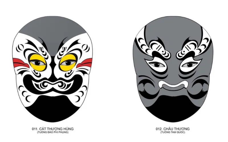 Mẫu Mặt Nạ Tuồng Truyền Thống Số 4