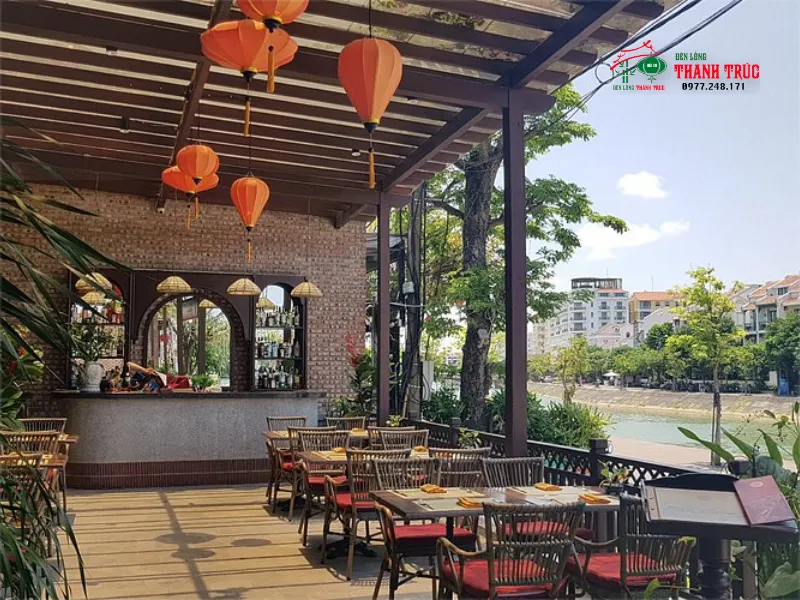 Trang trí lồng đèn Hội An cho nhà hàng khách sạn